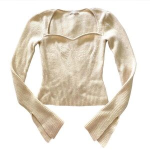 Glenna Cashmere ribbed Sweater Reformation Small